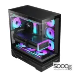 Huntkey MVP Destiny 4 ARGB Fans Empty Gaming PC Case -Black