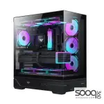Huntkey MVP Destiny 4 ARGB Fans Empty Gaming PC Case -Black
