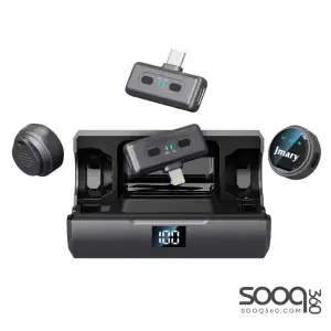 Jmary MW-19 2.4G Wireless Two Microphone for Mobile for iPhone & Type-C