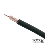 Coaxial RG58 Cable Black 300m without Power Cable