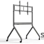 NB North Bayou P320 80"-110" Motorized Height Adjustable TV Cart Trolley Bracket
