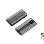 Huntkey PL02-10K 10000mAh Digital Display Power Bank with Built-in Dual Cables 22.5W -Black