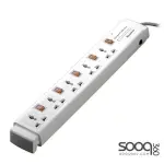 Huntkey PZC502 Power Strips, Universal Standard