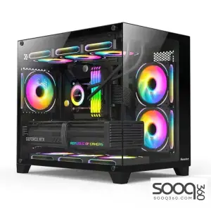 Huntkey S960 StormX Full View Empty PC Case without Fans -Black