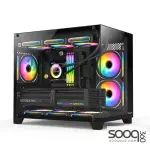 Huntkey S960 StormX Full View Empty PC Case without Fans -Black