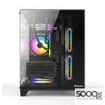 Huntkey S960 StormX Full View Empty PC Case without Fans -Black