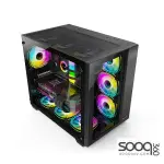 Huntkey S980 Tornado Full View Empty Gaming Case -Black