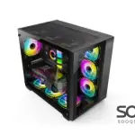 Huntkey S980 Tornado Full View Empty Gaming Case -Black