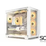 Huntkey S980 Tornado Full View Empty Gaming Case -White