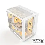 Huntkey S980 Tornado Full View Empty Gaming Case -White