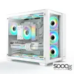 Huntkey S980 Tornado Full View Empty Gaming Case -White