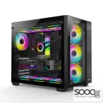 Huntkey S980 Tornado Full View Empty Gaming Case -Black