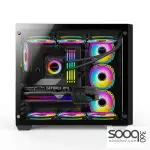Huntkey S980 Tornado Full View Empty Gaming Case -Black