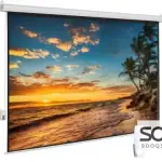 Motorized Projector Screen Wall Mount (350cmx350cm) with Remote