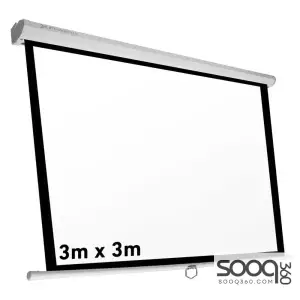 Manual Projector Screen Wall Mount (3mx3m)