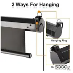 HAING SCREEN-3M-3M-R Electric Projector Screen White Steel Case 341*14*13cm