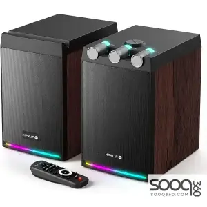 HPYLIFAll.H in One SL-70 Wireless RGB Bookshelf Speakers with Remote 50W