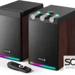 HPYLIFAll.H in One SL-70 Wireless RGB Bookshelf Speakers with Remote 50W