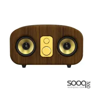 E-3401 Walnut Wood Grain Metal Bluetooth Speaker