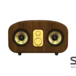 E-3401 Walnut Wood Grain Metal Bluetooth Speaker