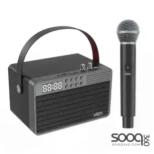 Leerfei SPK-E-4113 FM TF Card/U disk/AUX Bluetooth Speaker with Mic