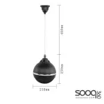 Hanging Ball DQ-102 Ceiling speaker -Black