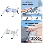 N3 Adjustable Aluminum Laptop Stand with Cooling Fan -Grey