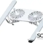 N3 Adjustable Aluminum Laptop Stand with Cooling Fan -Grey