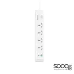 Huntkey SZC417 5 Outlets USB Type-C Universal Standard Power Strip 3M