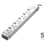Huntkey SZC502 5 Port Surge Protector Power Strip 3M Cable MK Plug