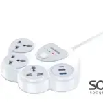 Huntkey SZN307C F2O Charger Pub Station Surge Protect Power Strip MK Plug 1.5M