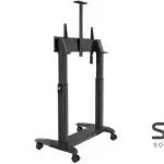 NB North Bayou T100 75″-120″ Motorized TV Bracket Trolley Cart
