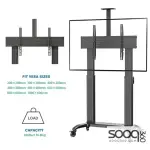 NB North Bayou T70 75"-100" Motorized Height Adjustable Large Display Mobile TV Bracket Trolley