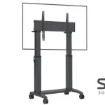 NB North Bayou T70 75"-100" Motorized Height Adjustable Large Display Mobile TV Bracket Trolley