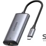 UGREEN CM275 USB-C to RJ45 2.5G Ethernet Adapter-Space Gray
