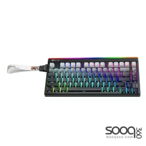 Meetion VibeKeyB75 Compact 75% Wireless Membrane Gaming Keyboard -Black