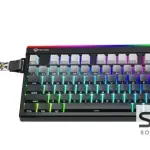Meetion VibeKeyB75 Compact 75% Wireless Membrane Gaming Keyboard -Black