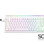 Meetion VibeKey B98 98% Tri-Mode Wireless Bluetooth Wired Membrane Gaming Keyboard -White