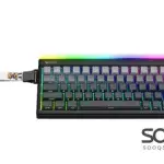 Meetion VibeKeyB68 68% Wireless Membrane RGB Gaming Keyboard -Black