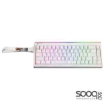 Meetion VibeKeyB68 68% Wireless Membrane RGB Gaming Keyboard -White
