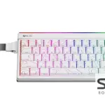 Meetion VibeKeyB68 68% Wireless Membrane RGB Gaming Keyboard -White