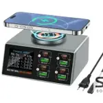 9 in 1 WLX-X9S Multi Port Digital Desktop Wireless Charging Station