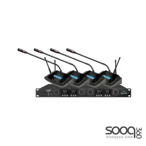 AISP WM-6214 4 Channel UHF Wireless Conference Microphone