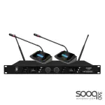AISP WM-6212 2 Channel UHF Wireless Conference Microphone
