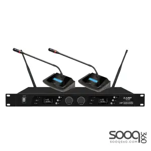AISP WM-6212 2 Channel UHF Wireless Conference Microphone