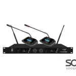 AISP WM-6212 2 Channel UHF Wireless Conference Microphone