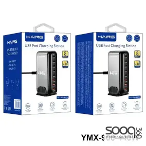 HAING YMX-908-440W 8 Port USB Fast Charging Station 440W EU Plug