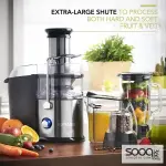 خلاط إحترافي SONASHI متعدد الإستعمالات 4في1 مصنوع من الستانلس ستيل 4in1 Powerful Juicer / Blender SJB 401