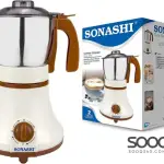 مطحنة قهوة Sonashiستانلس ستيل بقوة 350وات