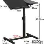 طاولات خاصة للاب توب و الاكل بجانب السرير folding computer desk